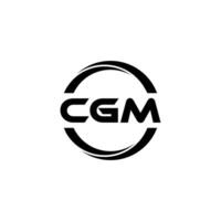 cgm letra logo diseño, inspiración para un único identidad. moderno elegancia y creativo diseño. filigrana tu éxito con el sorprendentes esta logo. vector