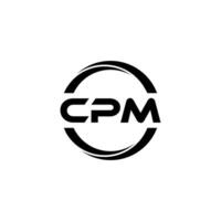 cpm letra logo diseño, inspiración para un único identidad. moderno elegancia y creativo diseño. filigrana tu éxito con el sorprendentes esta logo. vector