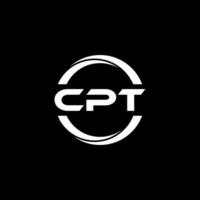 CPT Letter Logo Design, Inspiration for a Unique Identity. Modern Elegance and Creative Design. Watermark Your Success with the Striking this Logo. vector