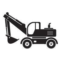 excavator icon logo vector design template