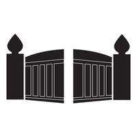 gate icon logo vector design template