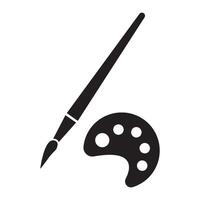 paintbrush icon logo vector design template