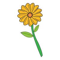 sunflower icon logo vector design template