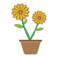 sunflower icon logo vector design template