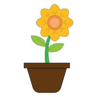 sunflower icon logo vector design template