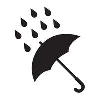 lluvia icono logo vector diseño modelo