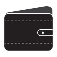 billetera icono logo vector diseño modelo