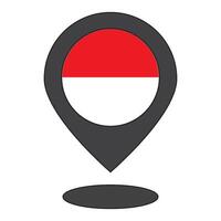 indonesio bandera icono logo vector diseño modelo