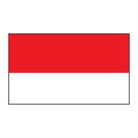 Indonesian flag icon logo vector design template