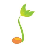 sprouts icon logo vector design template