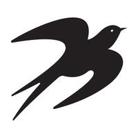 swallow icon logo vector design template