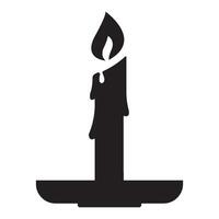 candle icon logo vector design template