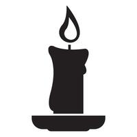candle icon logo vector design template