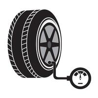 tire pressure icon logo vector design template