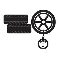 tire pressure icon logo vector design template