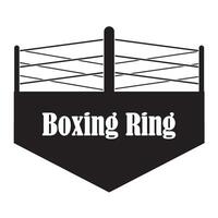 boxing ring icon logo vector design template