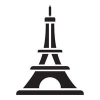 Eiffel Tower icon logo vector design template