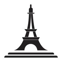 Eiffel Tower icon logo vector design template