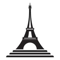 Eiffel Tower icon logo vector design template