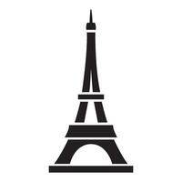 plantilla de diseño de vector de logotipo de icono de torre eiffel