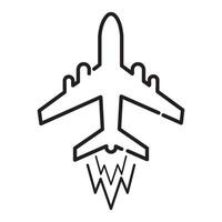 airplane icon logo vector design template