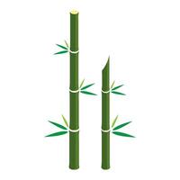 bamboo iconn logo vector design template