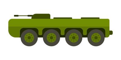 tanque no en orugas nuevo vehículo para el Ejército vector