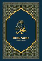 Islamic flyer template design with pattern vector