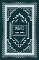 Islamic flyer template design with pattern vector