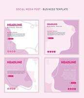 Social media post template modern design, for business digital marketing online, banner and poster vector