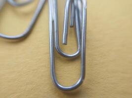 Paper clips and pins for stationery photo