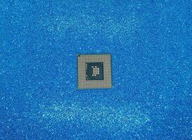 Microprocessor of a personal computer from a laptop photo
