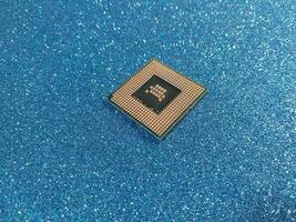 Microprocessor of a personal computer from a laptop photo