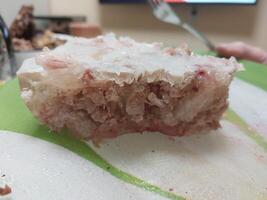Cerdo en gelatina carne con ajo foto