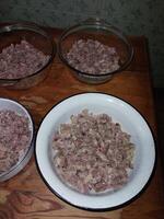 Pork jellied meat with garlic photo