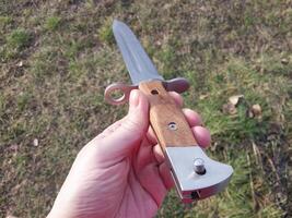 Tourist knife pig splitter for protection photo