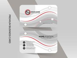 Abstract modern business card template design with mockup and background vector