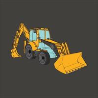 Construction vehicles vector