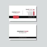 Minimalist business card design vector