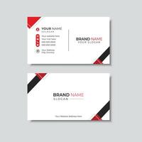 Minimalist business card design vector