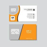 Minimalist business card design vector