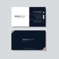 Minimalist business card design vector