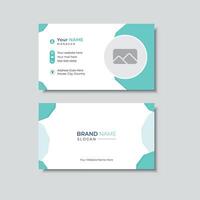 Minimalist business card design vector