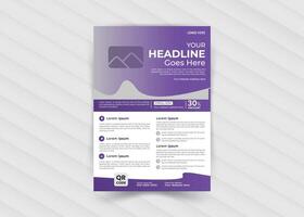 Corporate business flyer template design vector