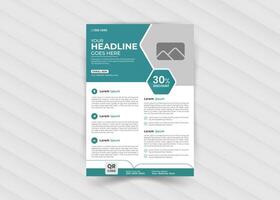 Corporate business flyer template design vector