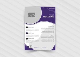 Corporate business flyer template design vector