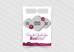 Corporate business flyer template design vector