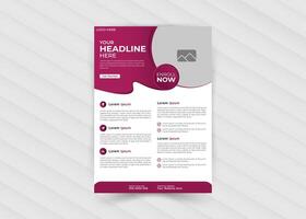 Corporate business flyer template design vector