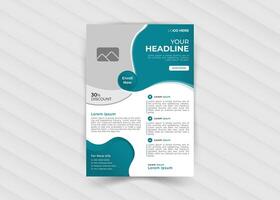 Corporate business flyer template design vector