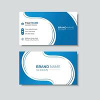 Minimalist business card design vector